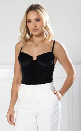 Blusa Corpiño Negra