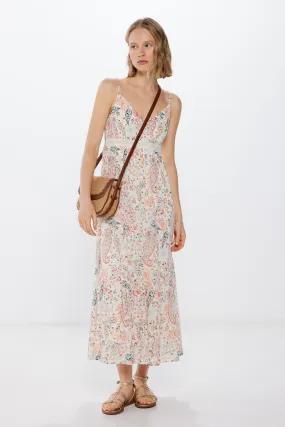Springfield Vestido Midi Estampado Paisley